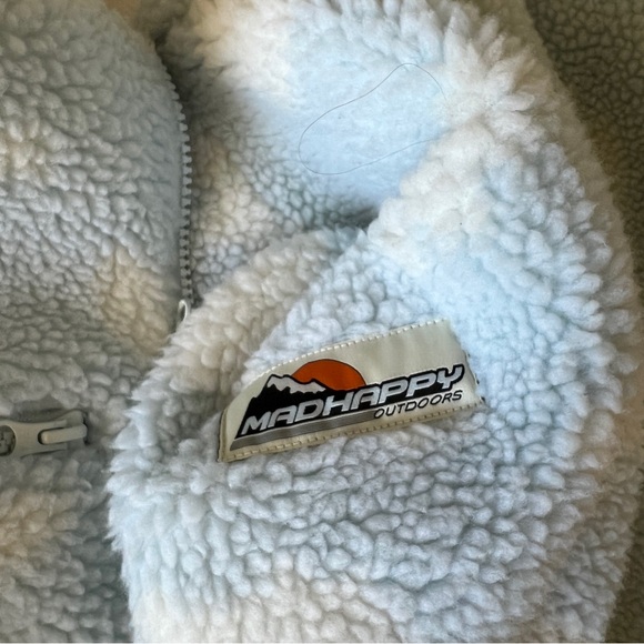 Madhappy blue cloud Sherpa pullover large - Picture 5 of 7